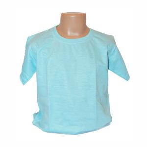 Camiseta Azul Celeste Infantil 100% Políester  Estampa somente frente   
