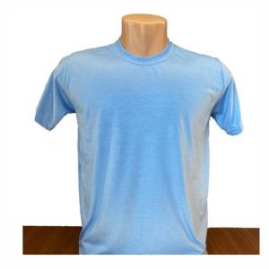 Camiseta Azul Turquesa Adulto 100% Políester  Estampa somente frente   