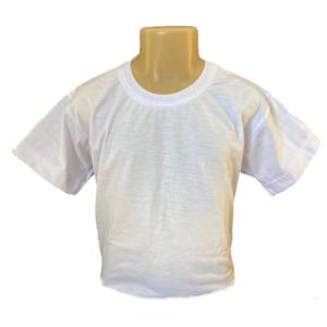 Camiseta Branca Infantil 100% Políester  Estampa somente frente   