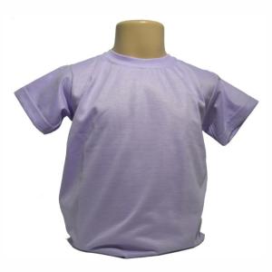 Camiseta Lilás Infantil 100% Políester  Estampa somente frente   