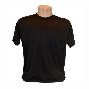Camiseta Preta Adulto 100% Políester  Estampa somente frente   