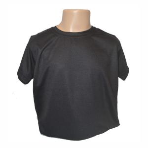 Camiseta Preta Infantil 100% Políester  Estampa somente frente   