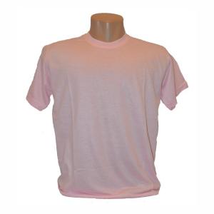 Camiseta Rosa Bebê Adulto 100% Políester  Estampa somente frente   