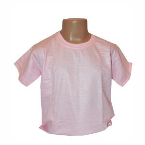 Camiseta Rosa Bebê Infantil 100% Políester  Estampa somente frente   