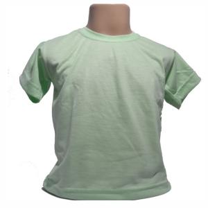 Camiseta Verde Água Infantil 100% Políester  Estampa somente frente   