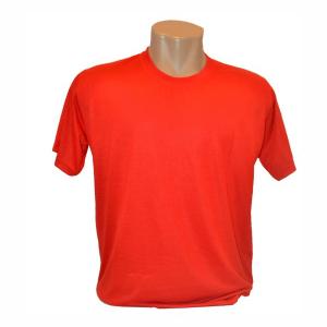 Camiseta Vermelha Adulto 100% Políester  Estampa somente frente   