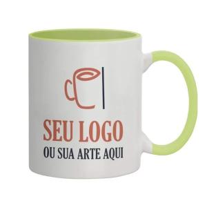 Caneca Colorida Personalizadas Cerâmica 325ml     