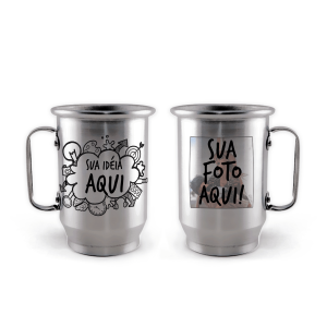Caneco de Chopp 550ml Personalizada Alumino 550ml     