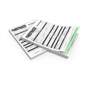TALÕES DE PEDIDO - CARBONADO 50X2 NUMERADO (BLOCADO ) COLADO Sulfite 53gr 15X21CM PRETO E BRANCO | PICOTE NA 1ª FOLHA   