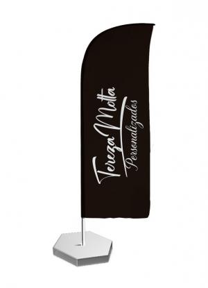 WindBanner - 280x70cm - Completo Tecido Oxford 2,80x70cm MONTADO   Haste+base 